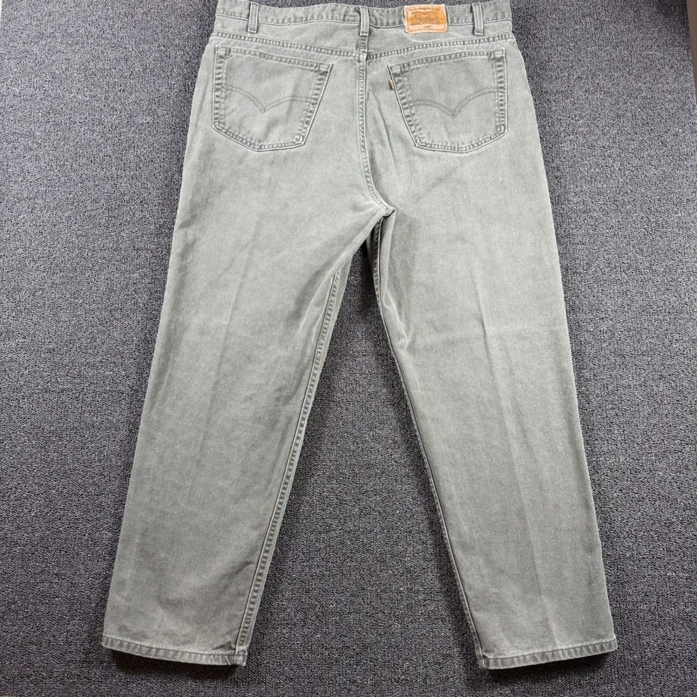 Vintage‎ Levi's 540 Relaxed Fit Jeans Men's 42x30 Olive USA Made 90s Orange Tab